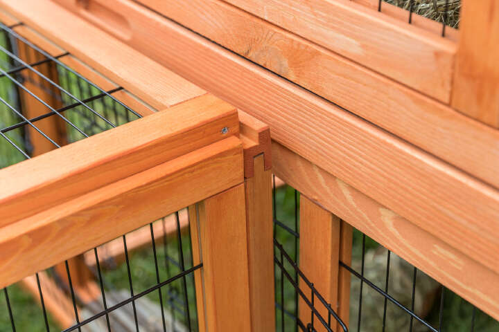 TRIXIE natura Kleintierstall mit Freilaufgehege